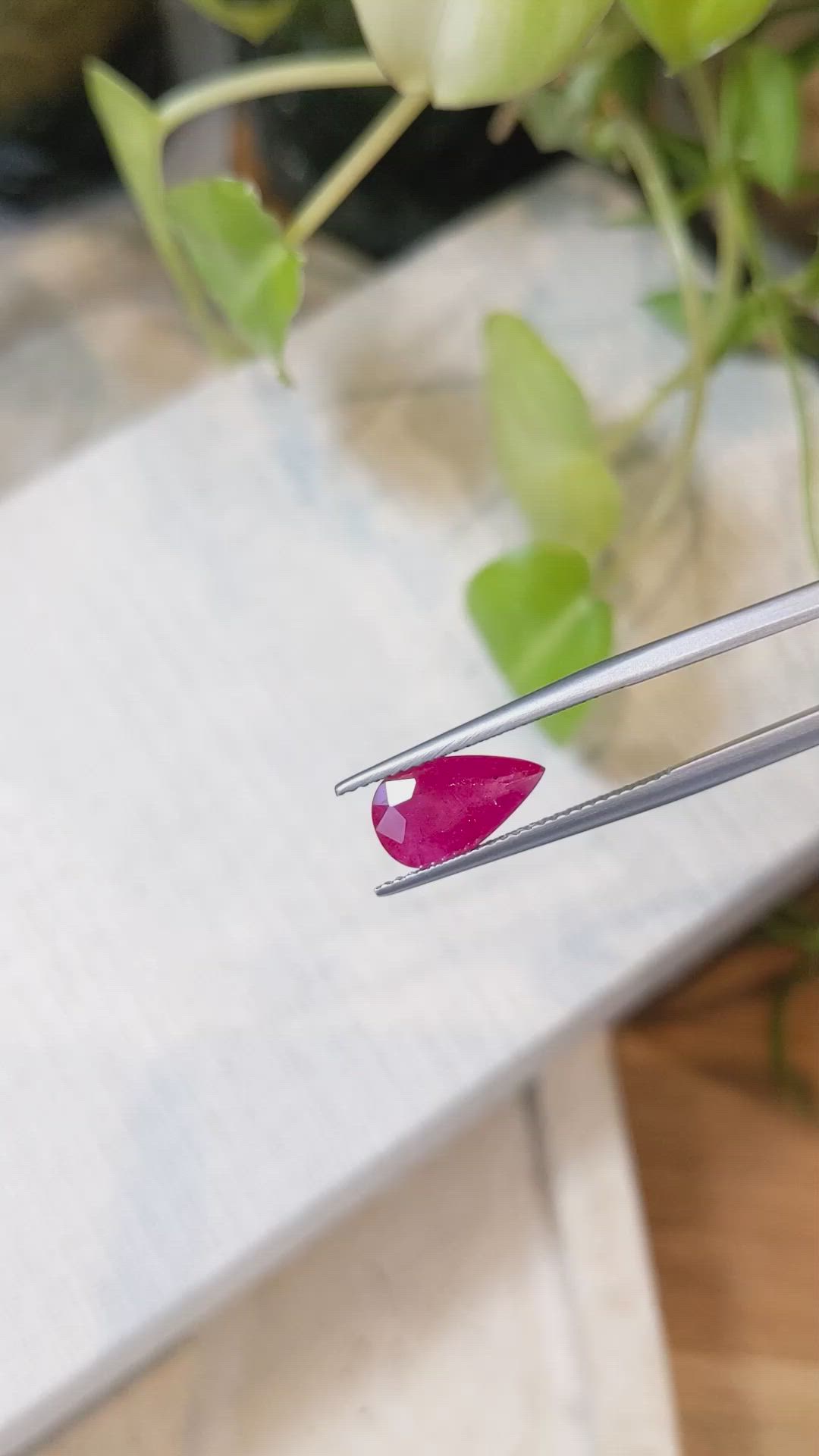 2.49 Ct. Ruby from Mozambique Size Video