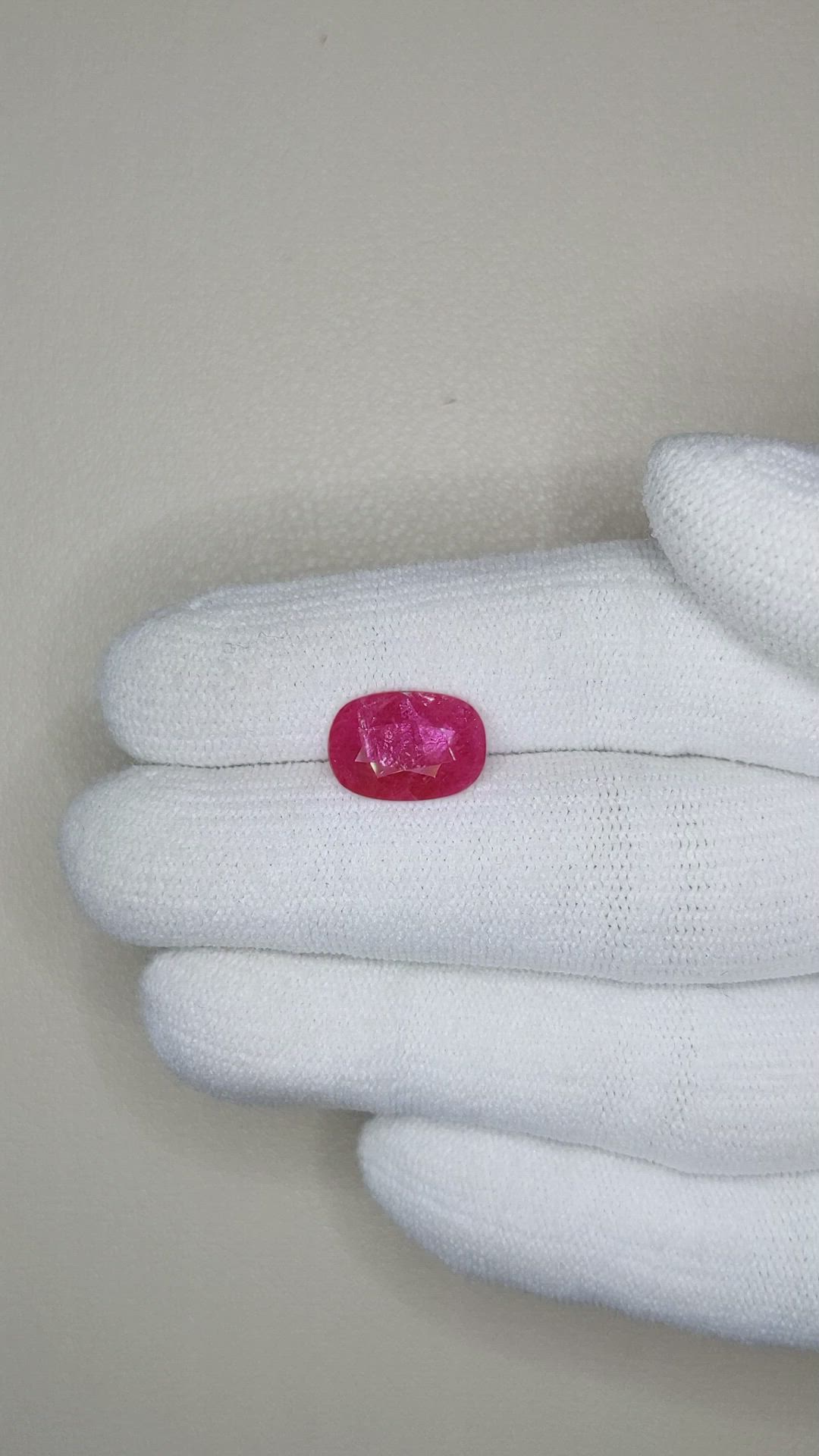 2.96 Ct. Ruby from Mozambique Size Video