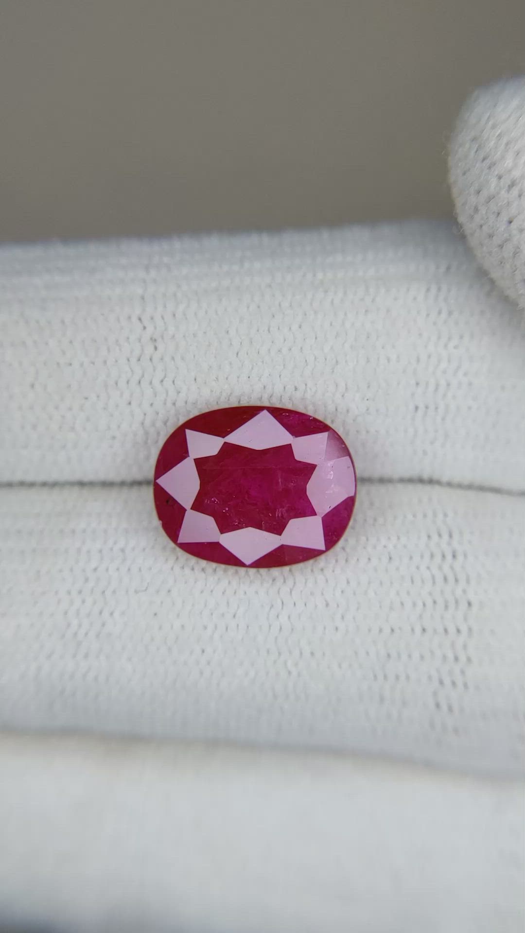 4.44 Ct. Ruby from Mozambique Size Video