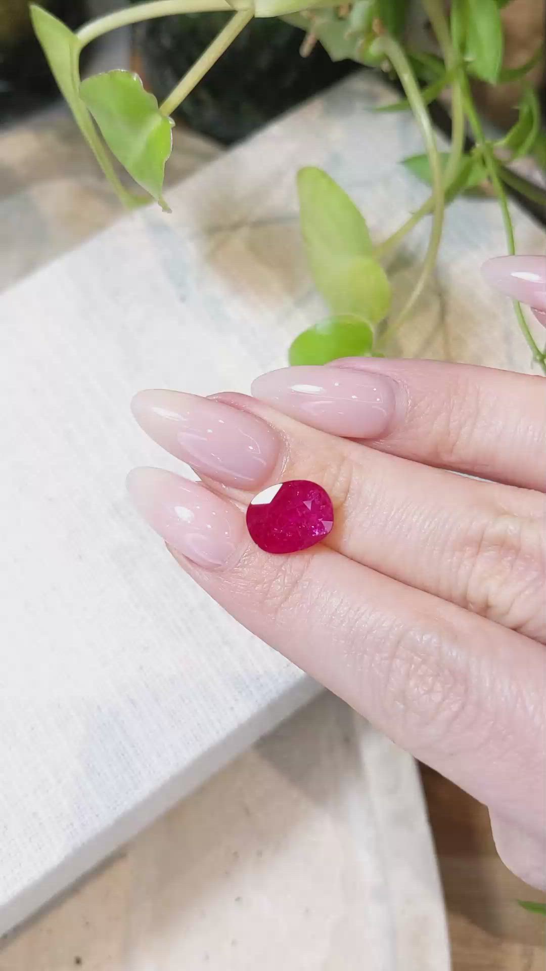 4.44 Ct. Ruby from Mozambique Size Video