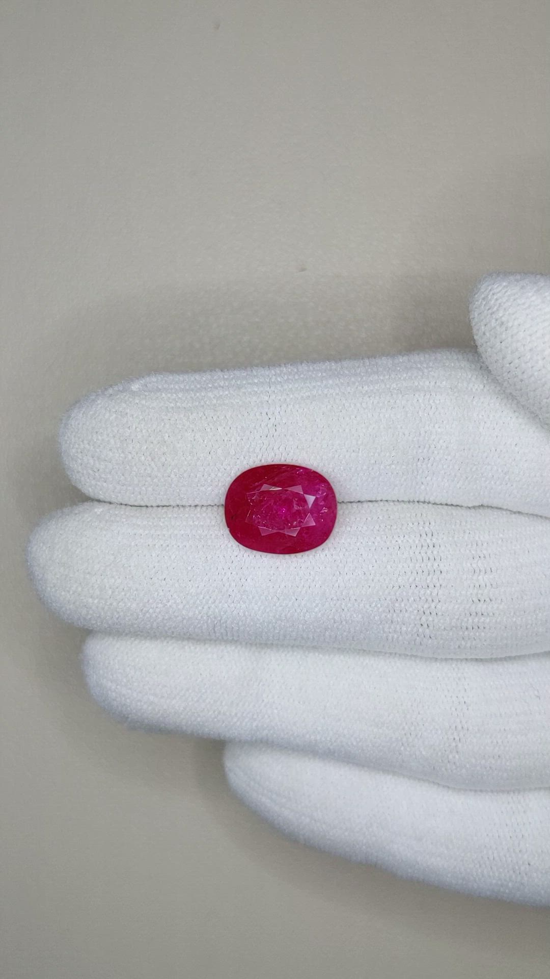 4.44 Ct. Ruby from Mozambique Size Video
