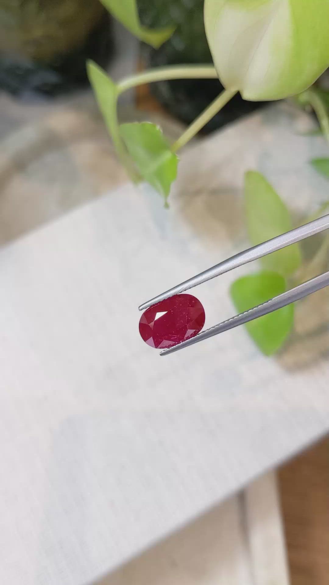 4.92 Ct. Ruby from Mozambique Size Video