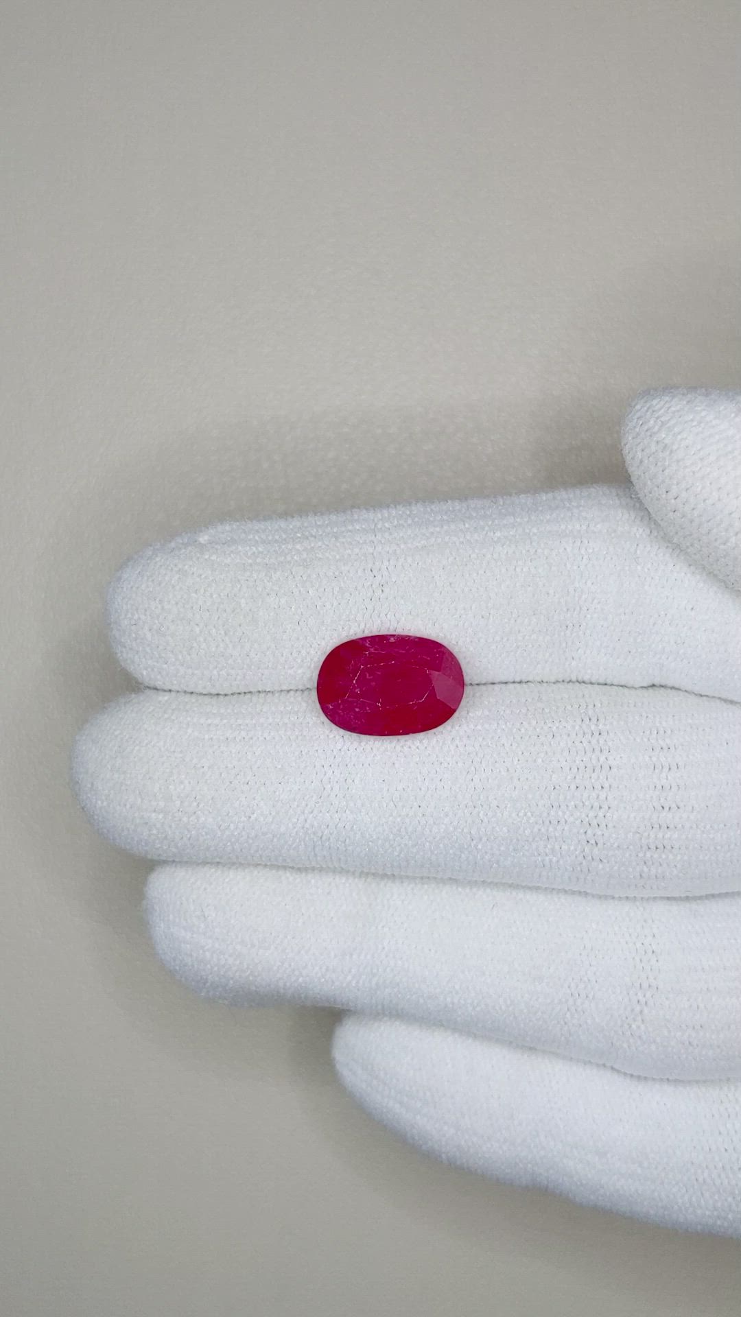4.92 Ct. Ruby from Mozambique Size Video
