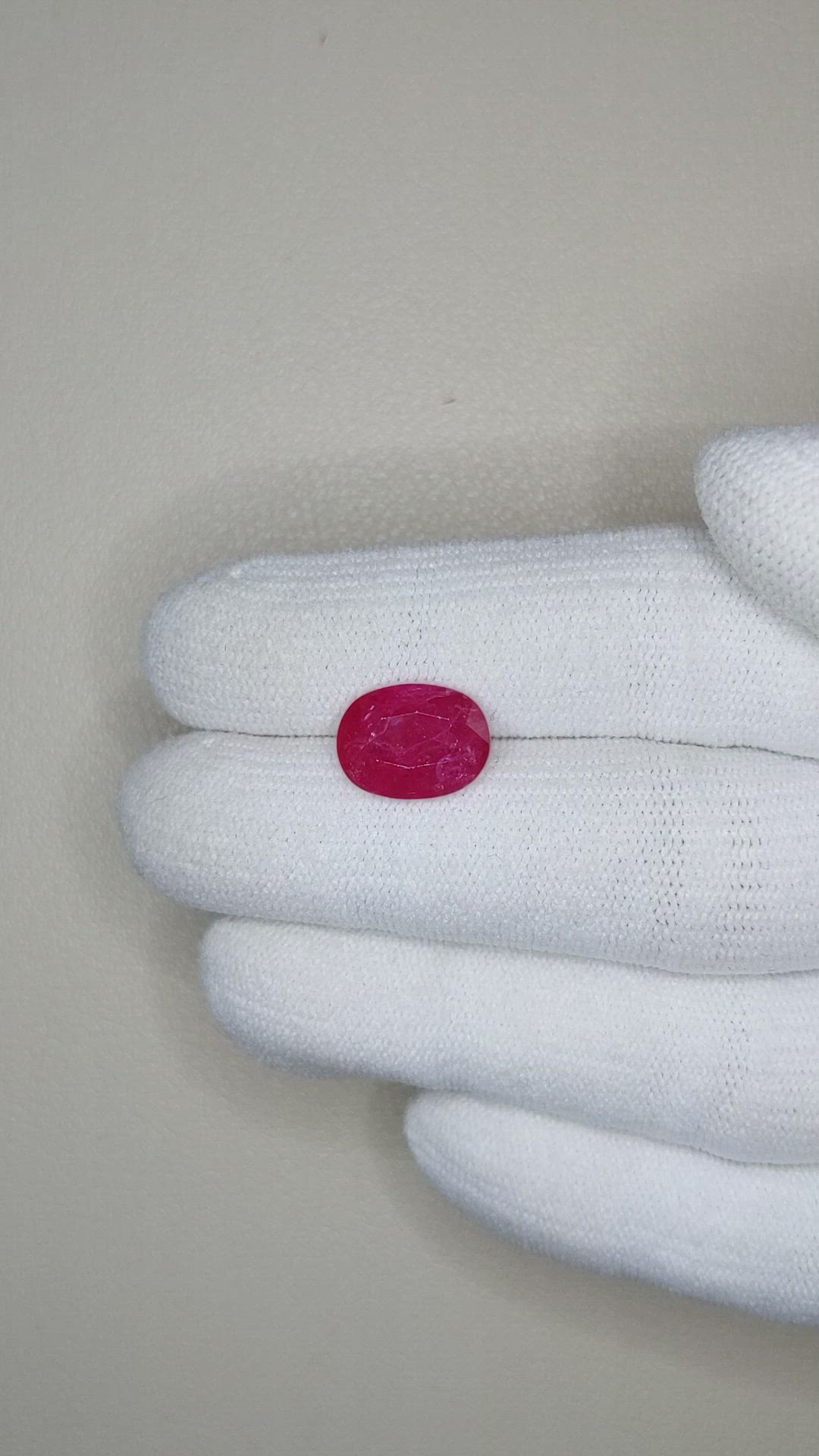 4.25 Ct. Ruby from Mozambique Size Video