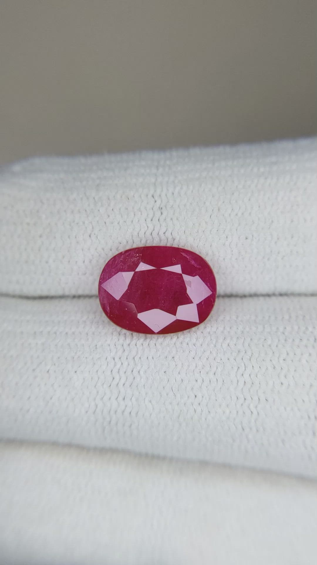 3.41 Ct. Ruby from Mozambique Size Video