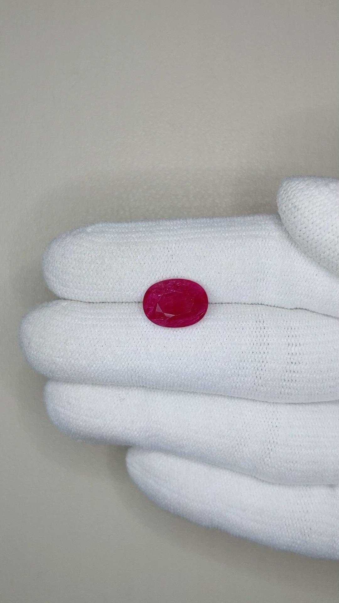 3.77 Ct. Ruby from Mozambique Size Video