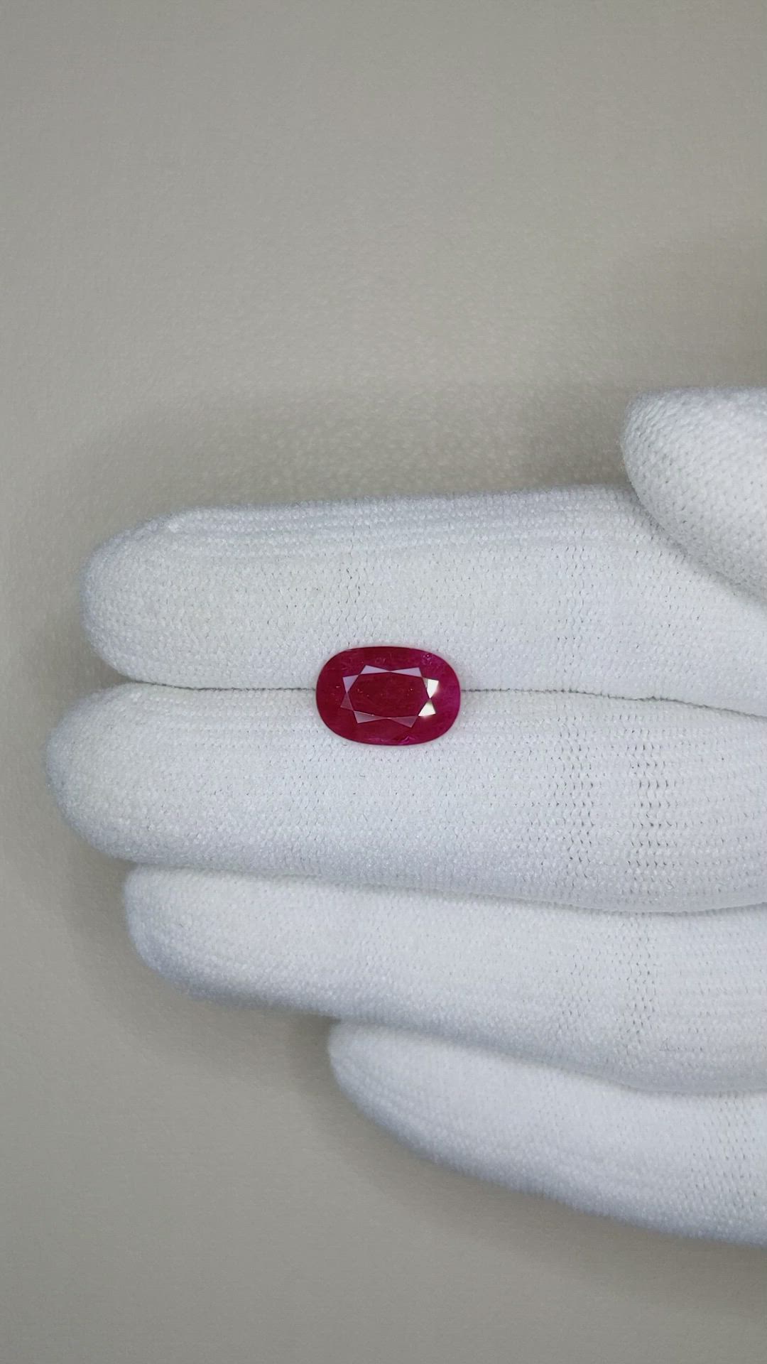 2.67 Ct. Ruby from Mozambique Size Video