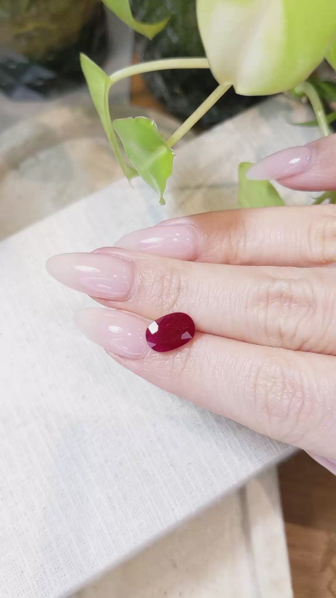 2.67 Ct. Ruby from Mozambique Size Video