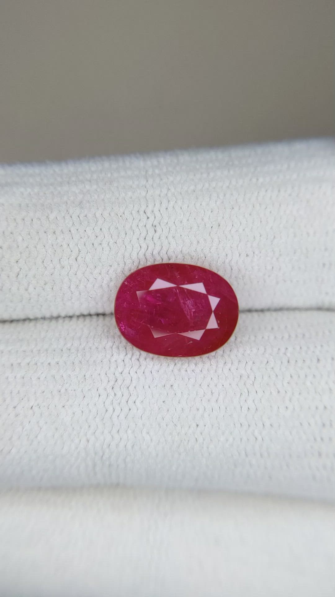 3.71 Ct. Ruby from Mozambique Size Video