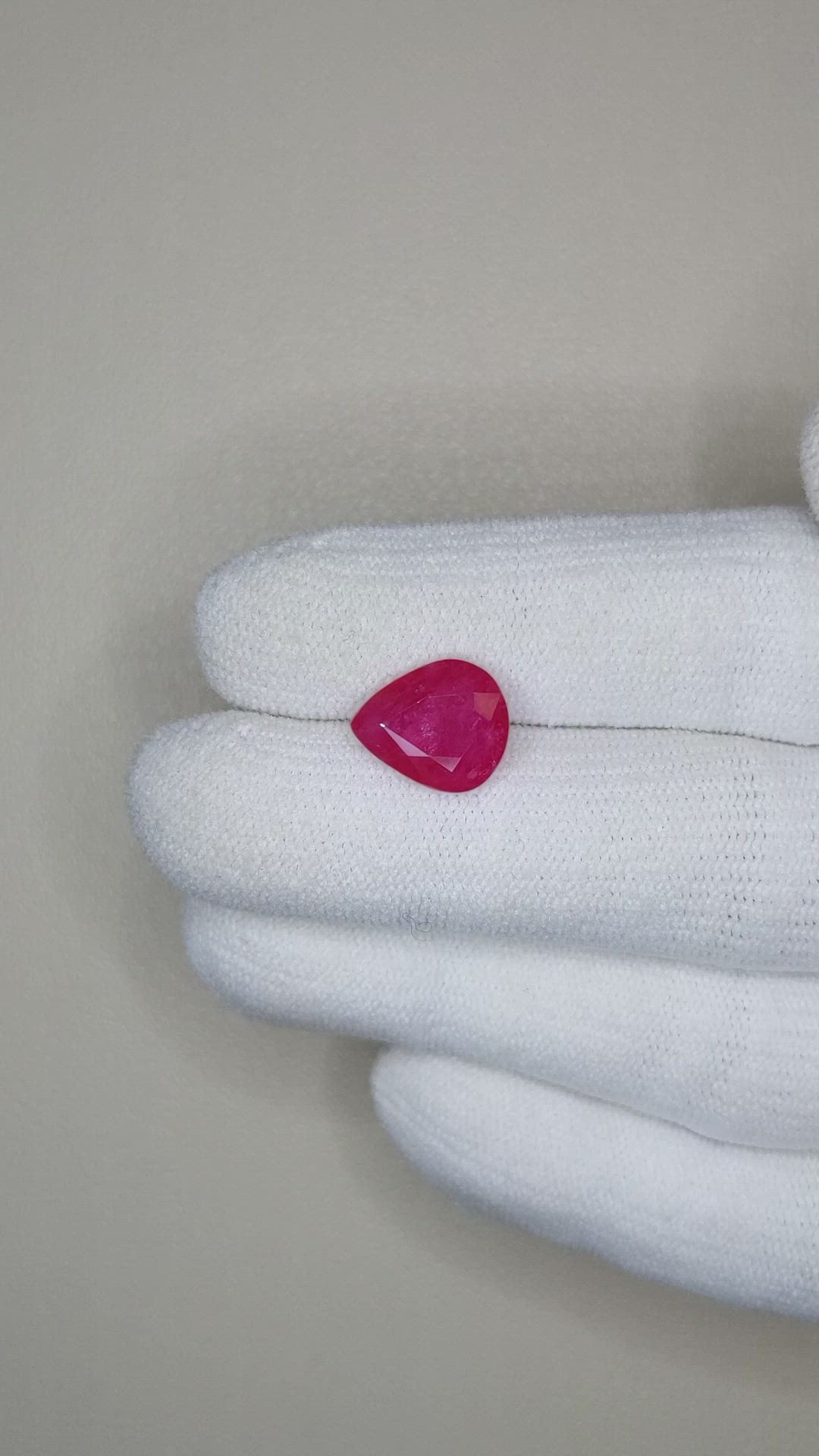 3.60 Ct. Ruby from Mozambique Size Video