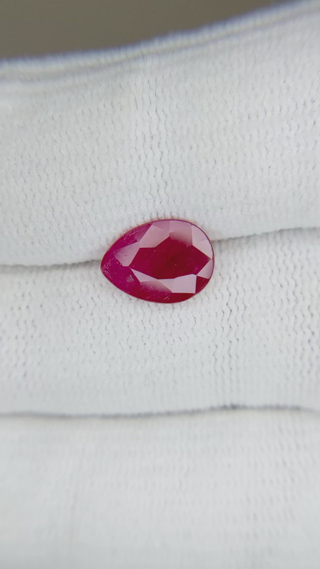 2.34 Ct. Ruby from Mozambique Size Video