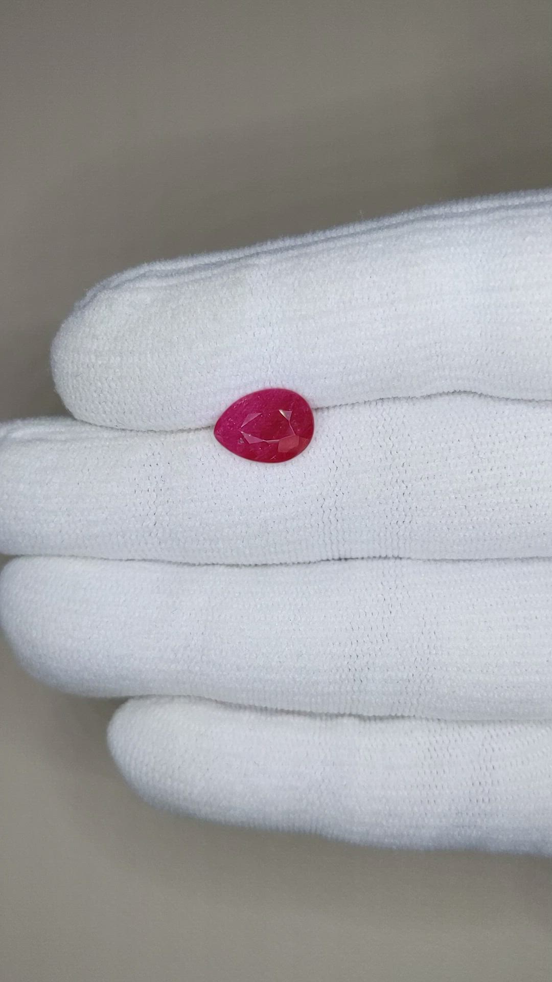 2.34 Ct. Ruby from Mozambique Size Video