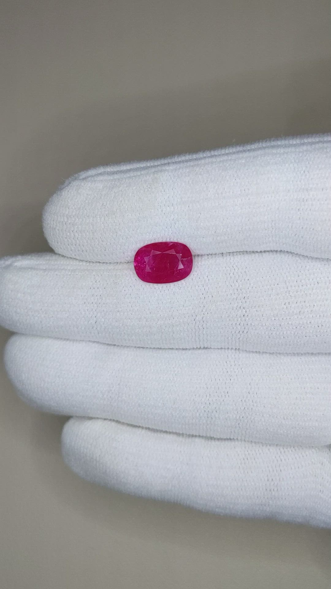 2.52 Ct. Ruby from Mozambique Size Video