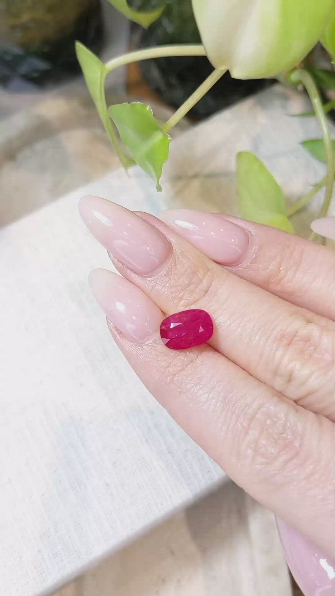 2.60 Ct. Ruby from Mozambique Size Video