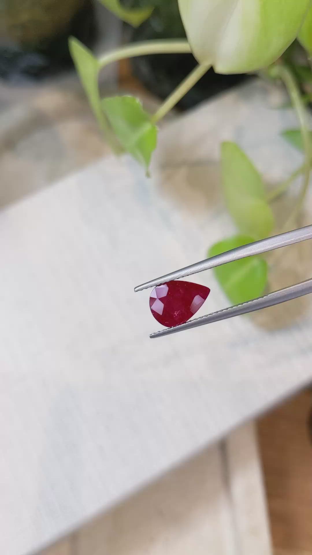 2.90 Ct. Ruby from Mozambique Size Video