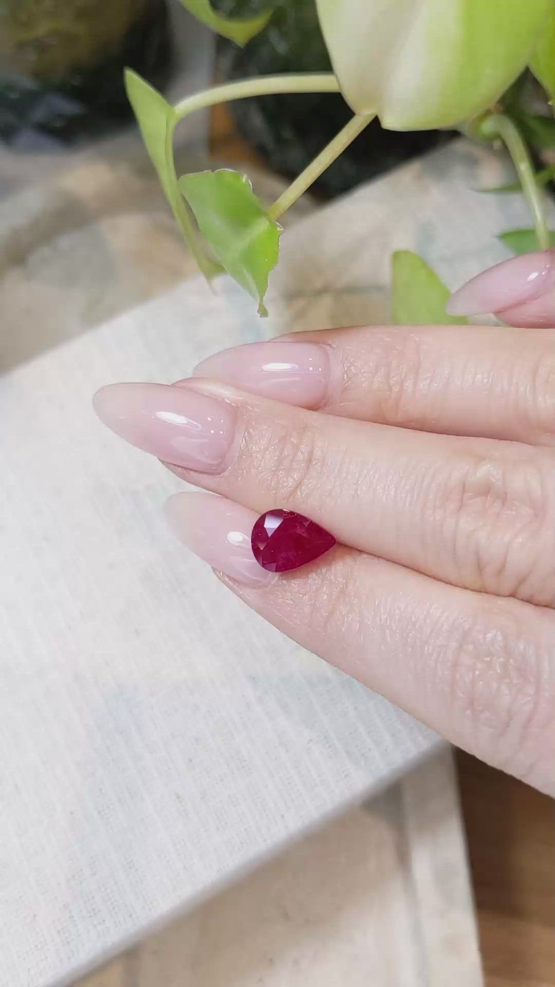 2.90 Ct. Ruby from Mozambique Size Video