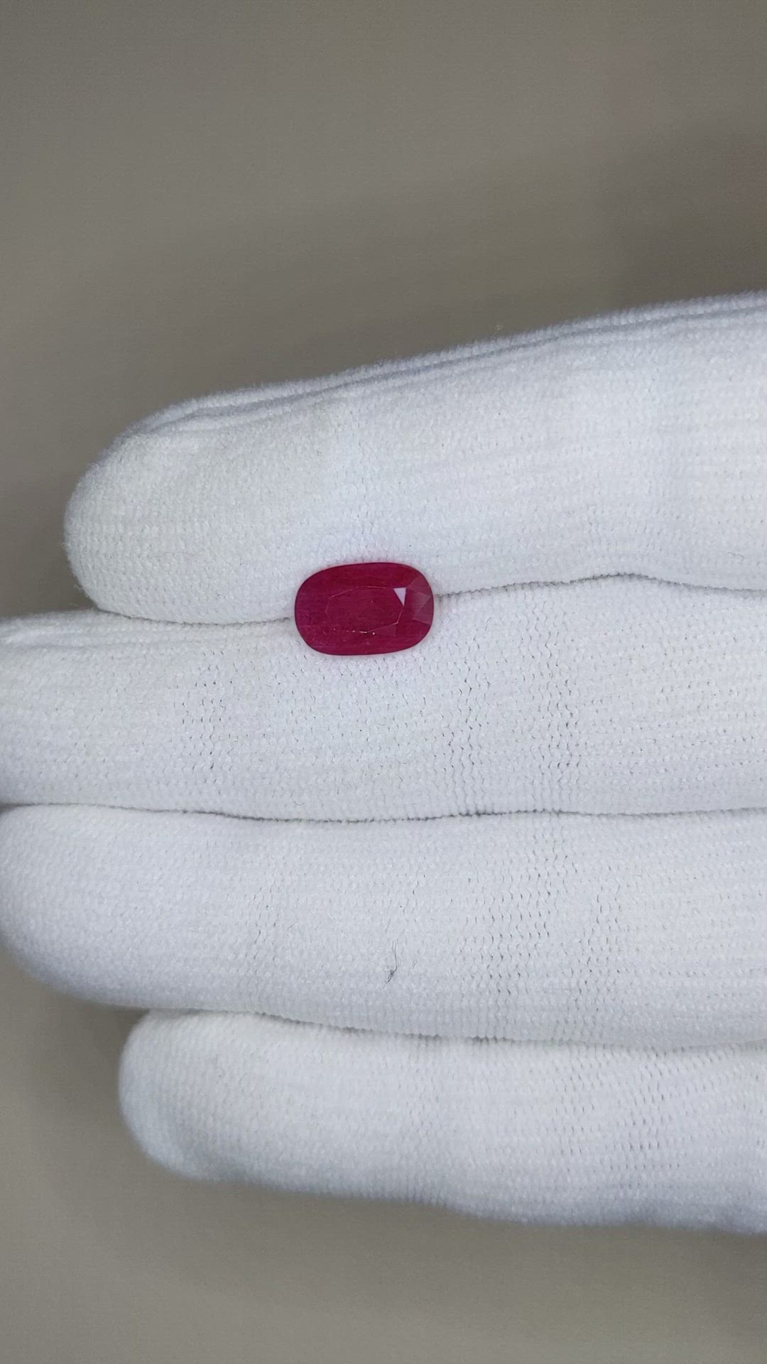 3.08 Ct. Ruby from Mozambique Size Video