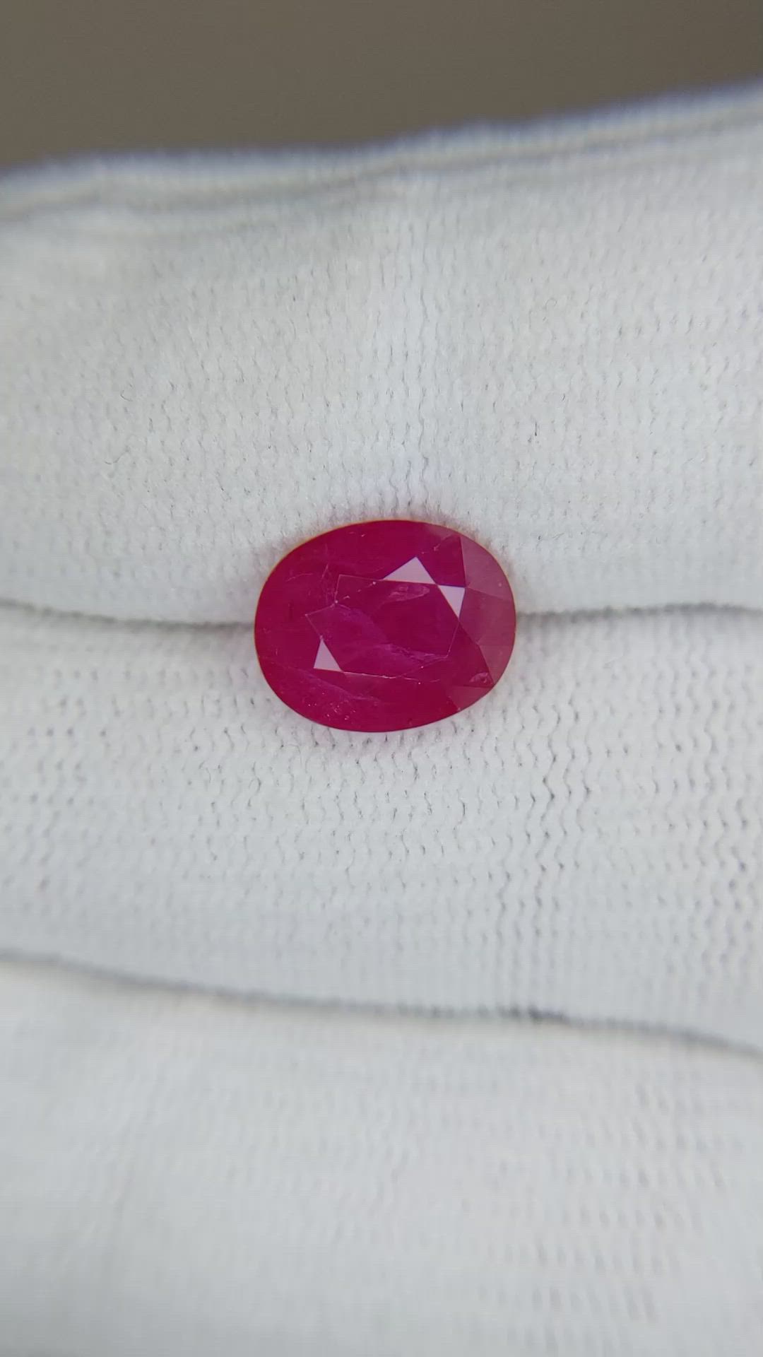 3.91 Ct. Ruby from Mozambique Size Video