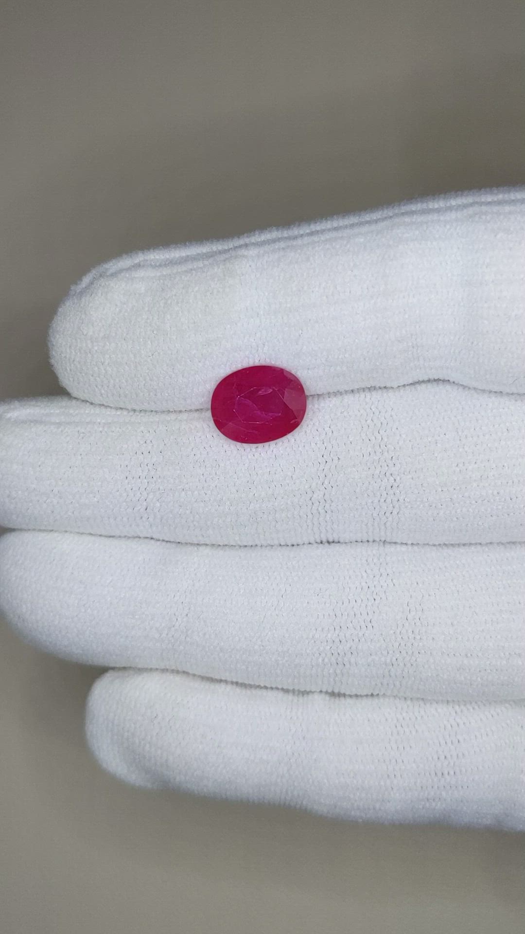 3.91 Ct. Ruby from Mozambique Size Video