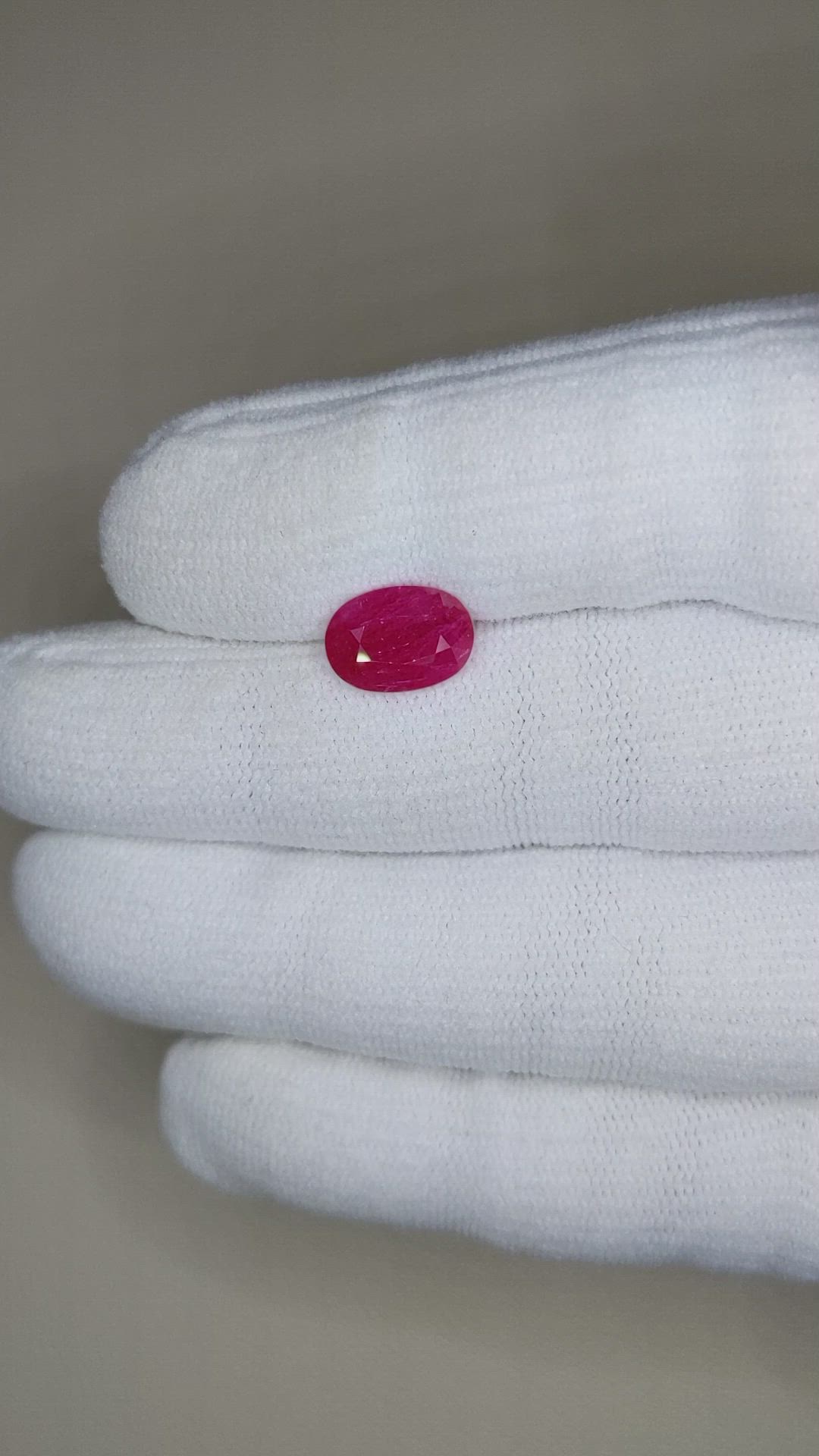 2.58 Ct. Ruby from Mozambique Size Video