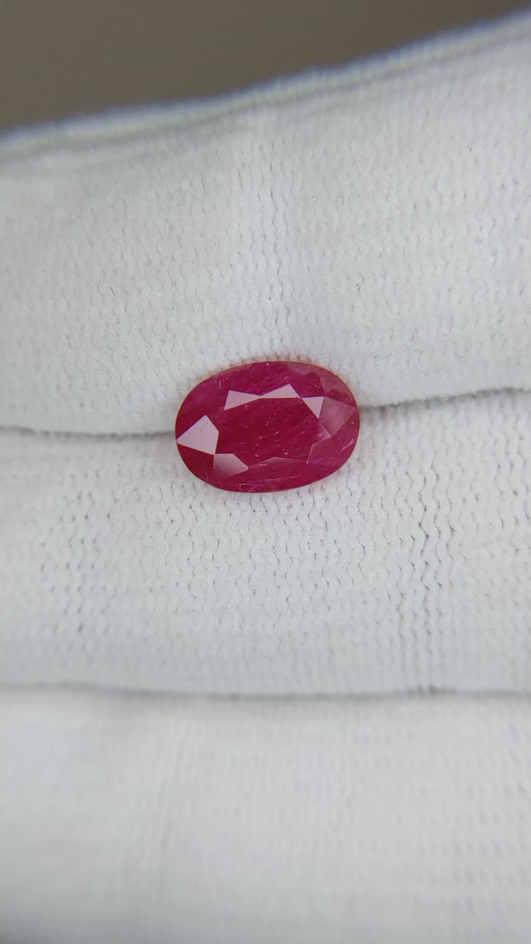 2.58 Ct. Ruby from Mozambique Size Video
