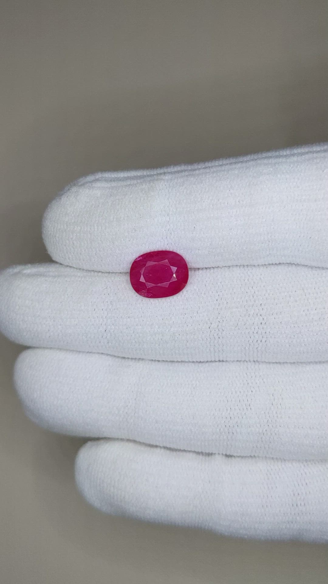2.52 Ct. Ruby from Mozambique Size Video