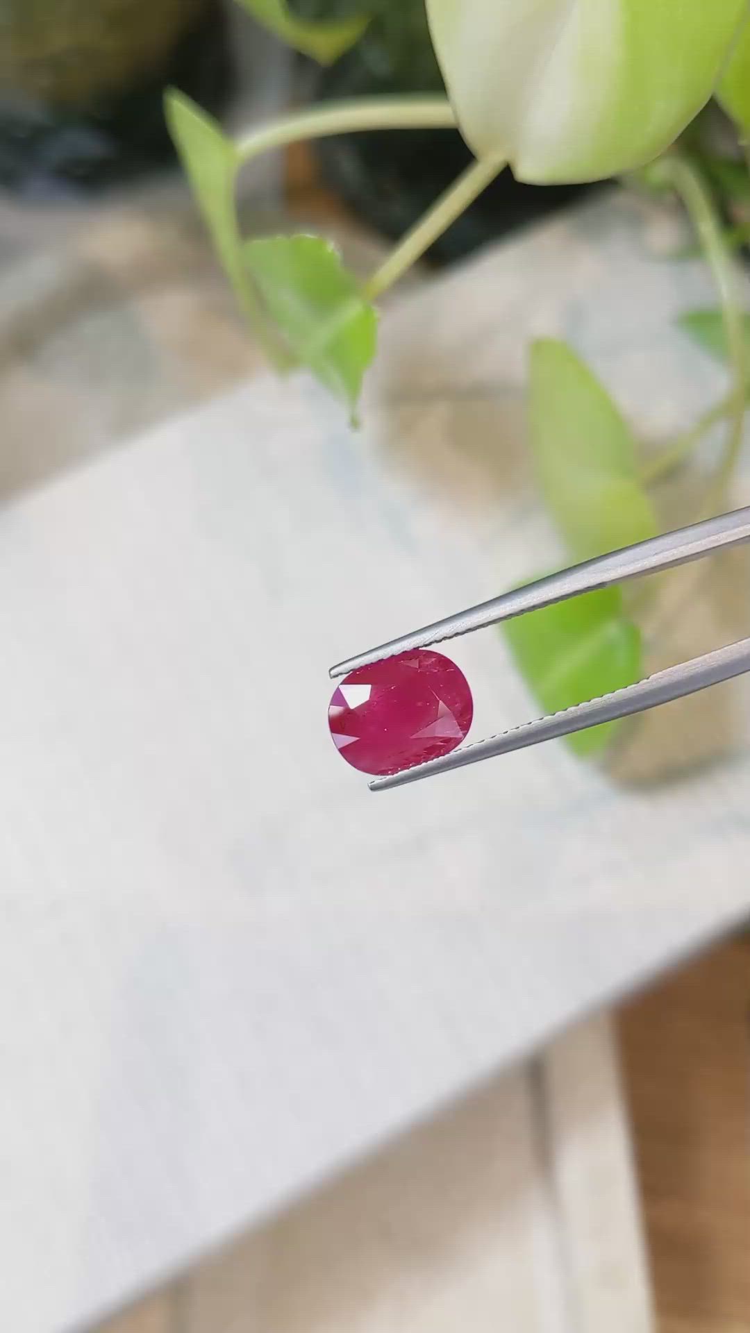 2.52 Ct. Ruby from Mozambique Size Video