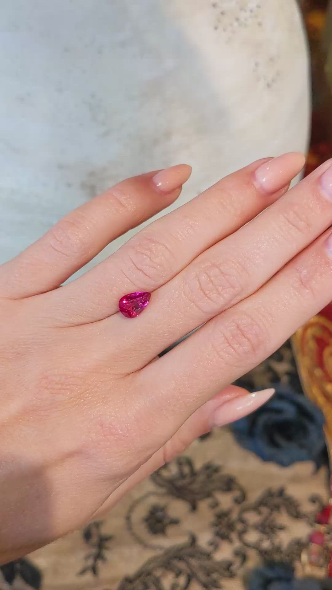 2.04 Ct. Ruby from Mozambique Size Video