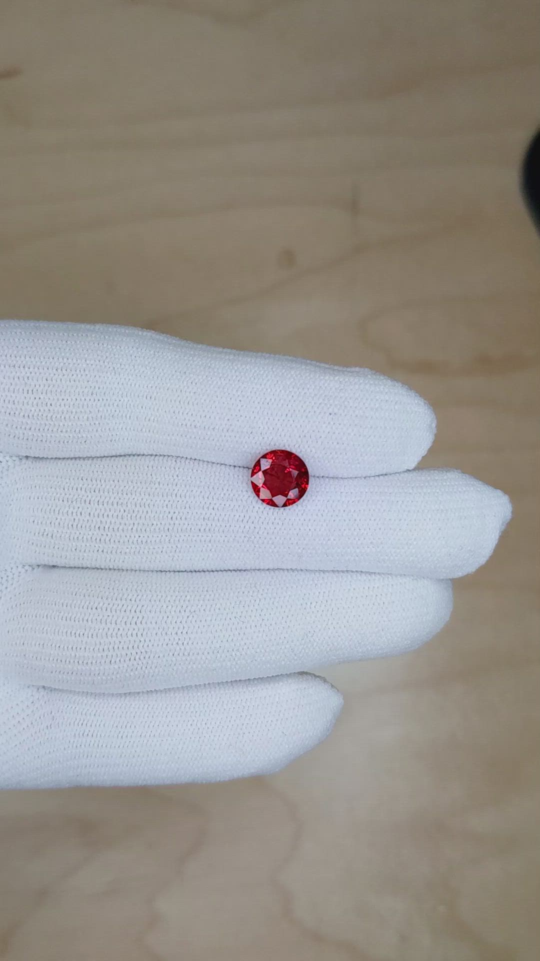 2.31 Ct. Ruby from Mozambique Size Video