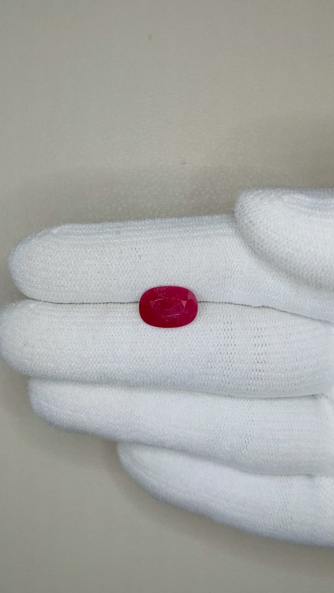 2.81 Ct. Ruby from Mozambique Size Video