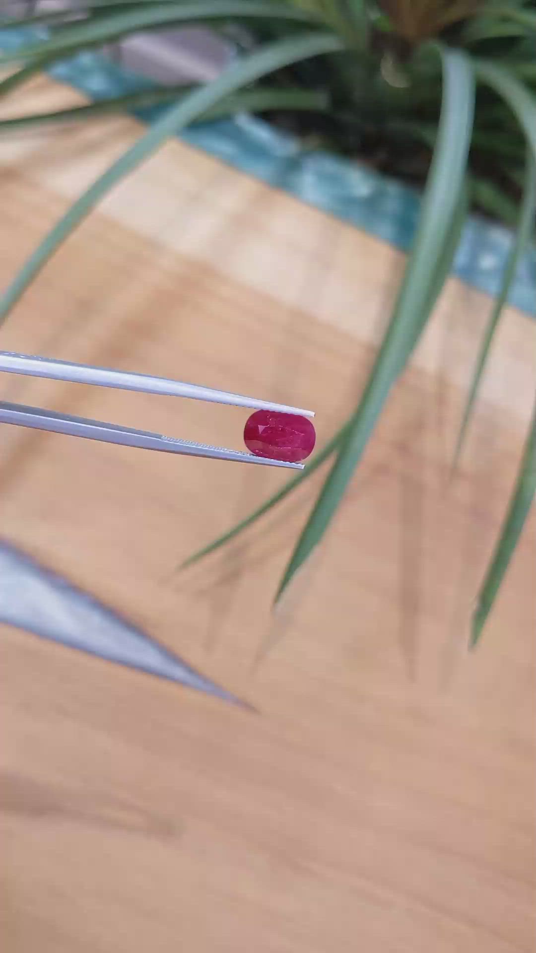 2.81 Ct. Ruby from Mozambique Size Video