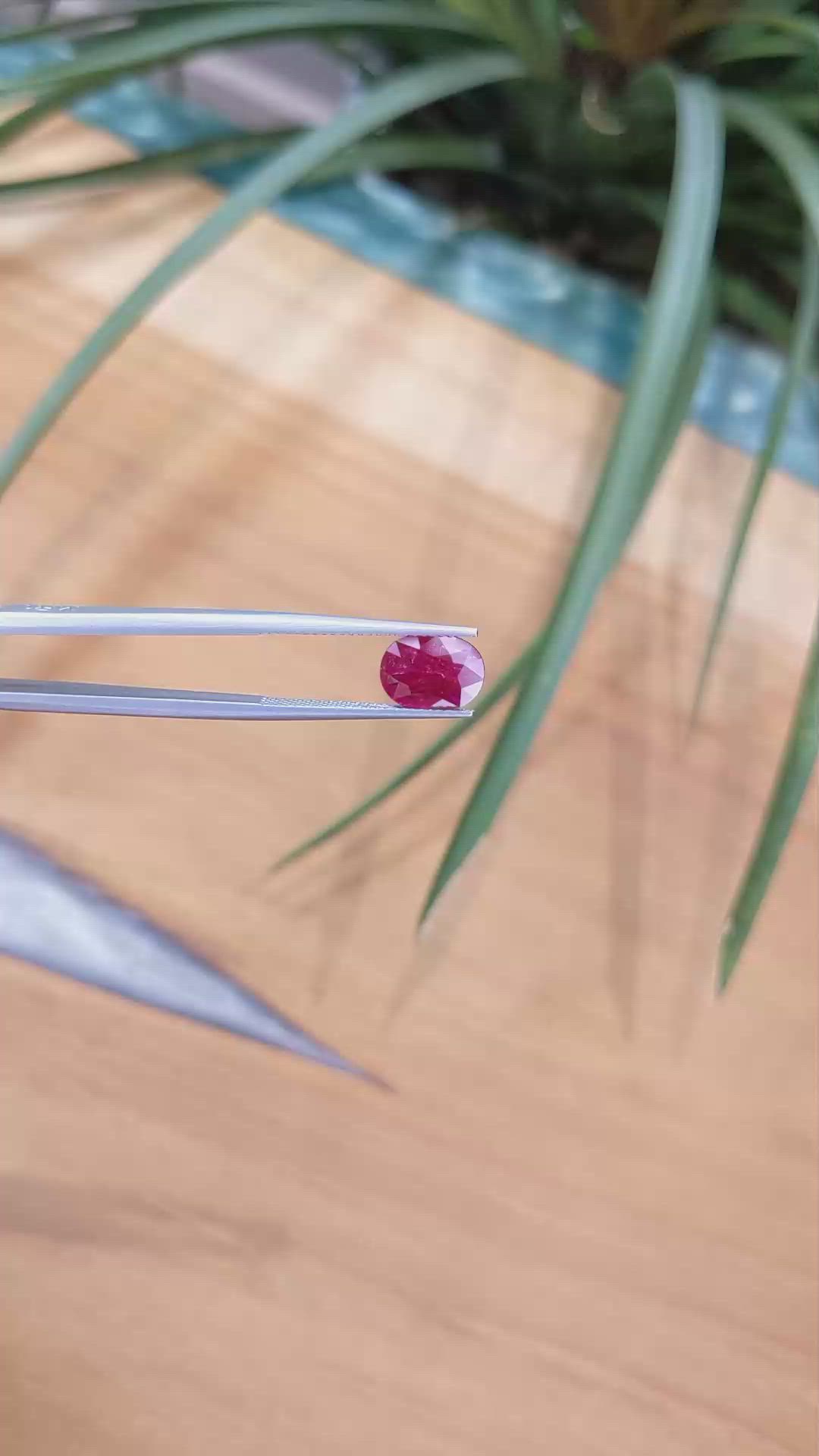 1.91 Ct. Ruby from Mozambique Size Video