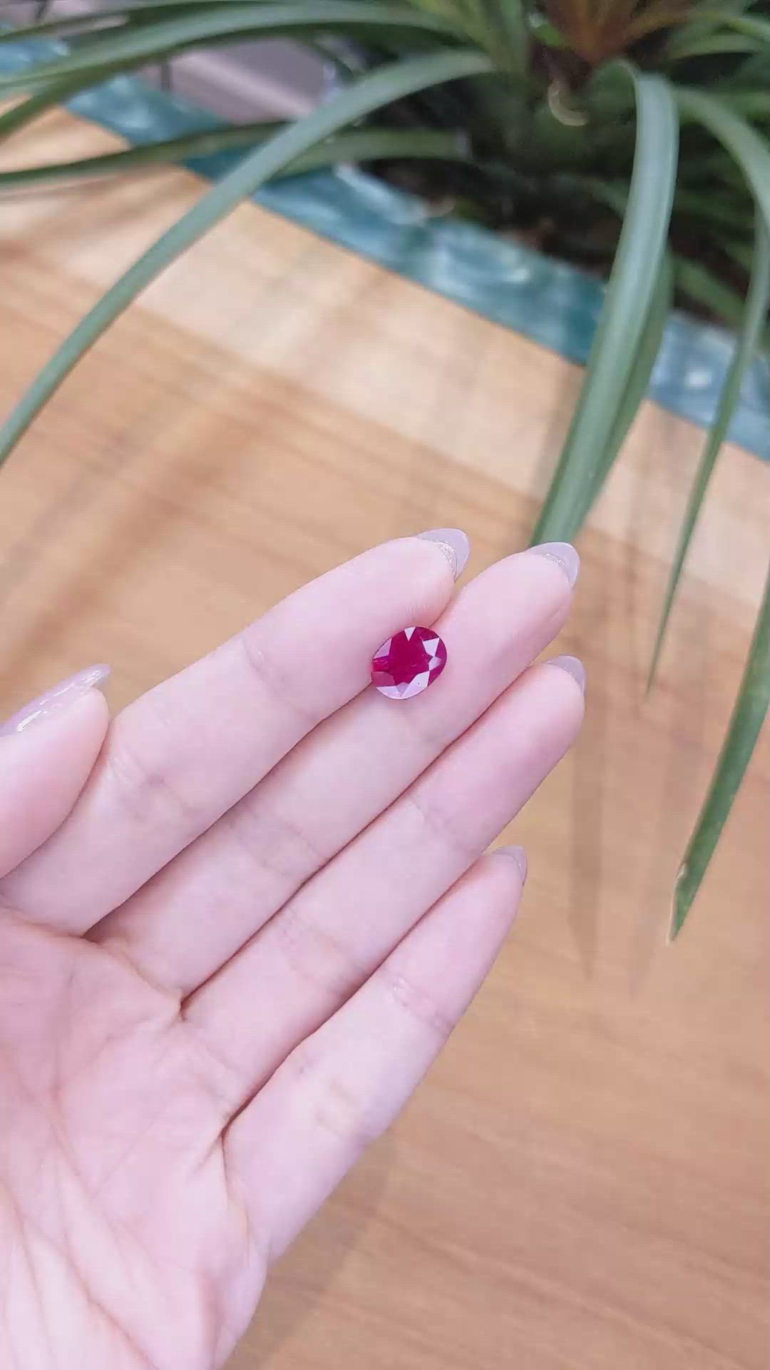 1.91 Ct. Ruby from Mozambique Size Video