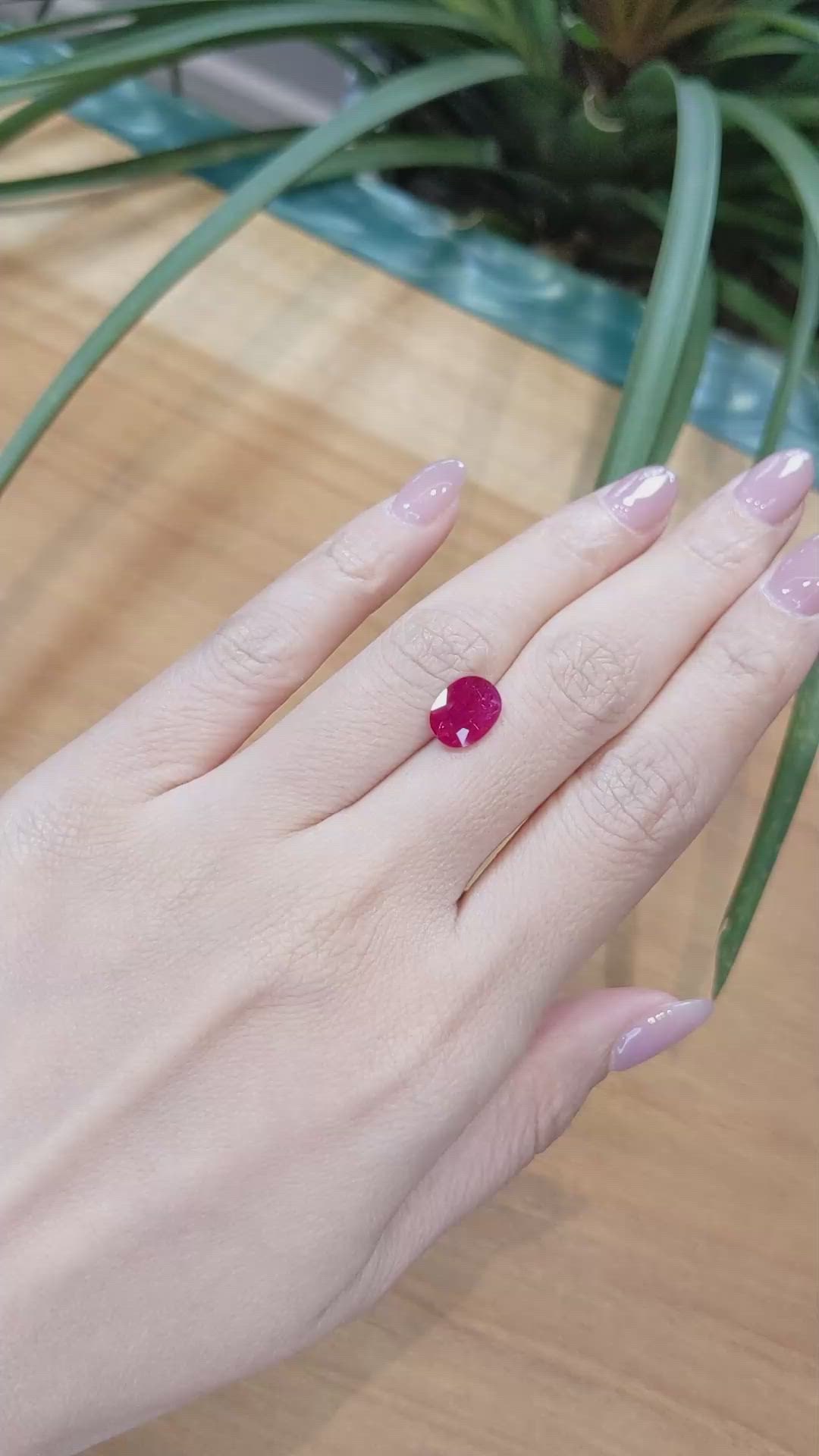 1.91 Ct. Ruby from Mozambique Size Video