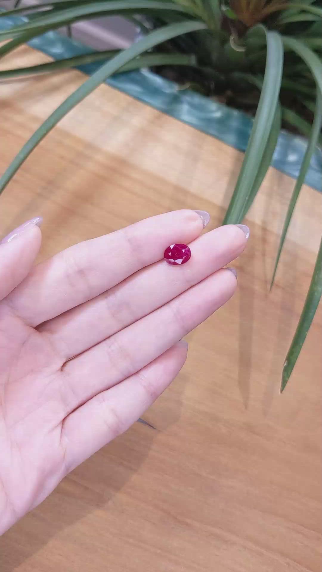 1.80 Ct. Ruby from Mozambique Size Video