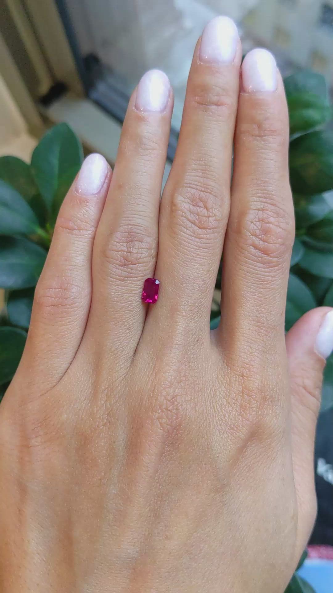 0.68 Ct. Ruby from Burma (Myanmar) Size Video
