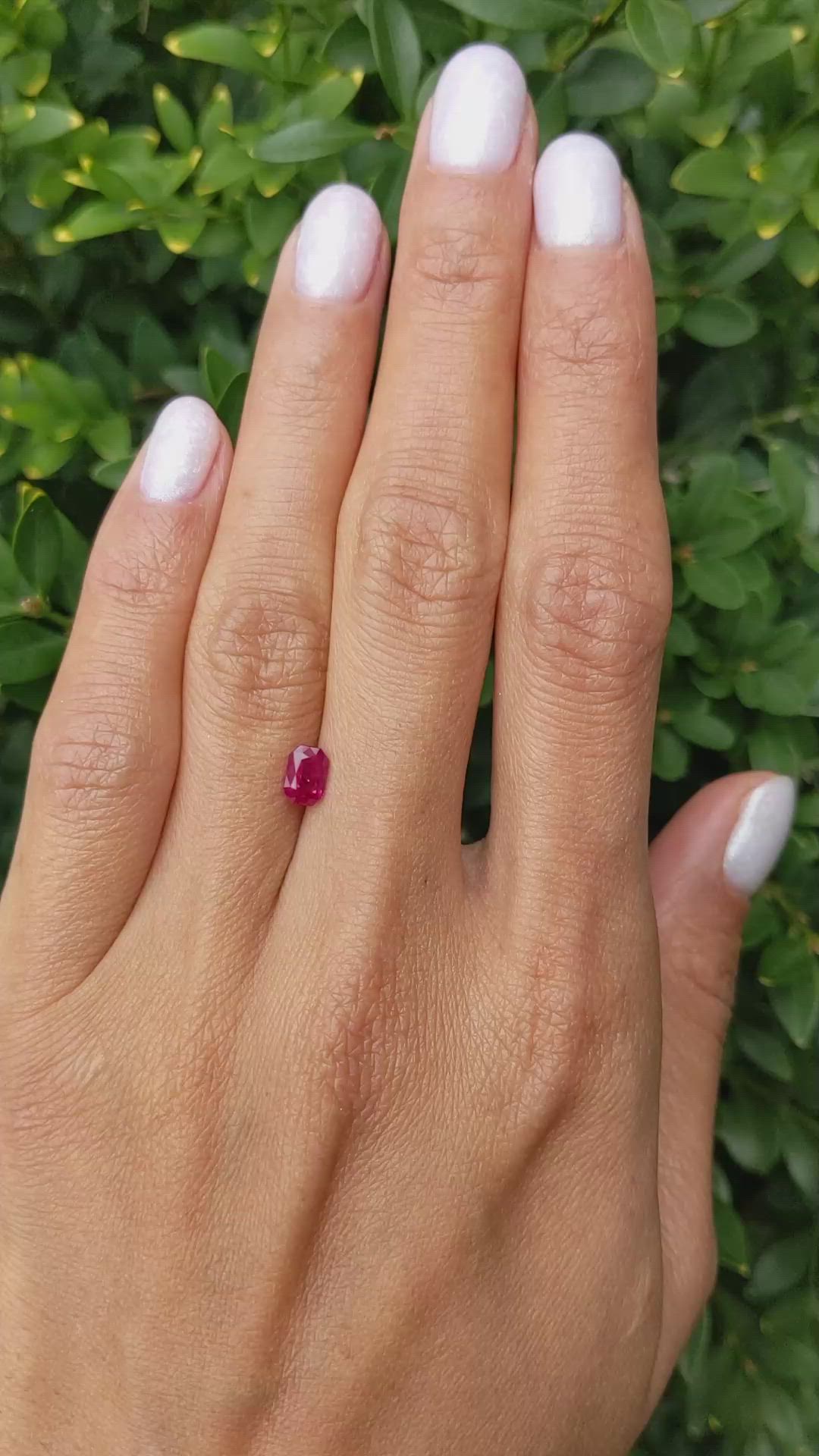 0.83 Ct. Ruby from Burma (Myanmar) Size Video