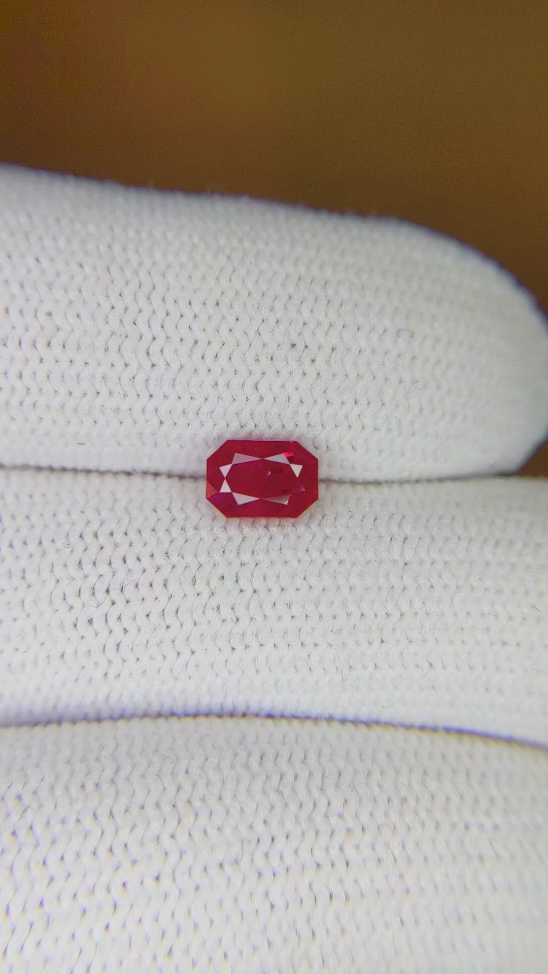 0.83 Ct. Ruby from Burma (Myanmar) Size Video