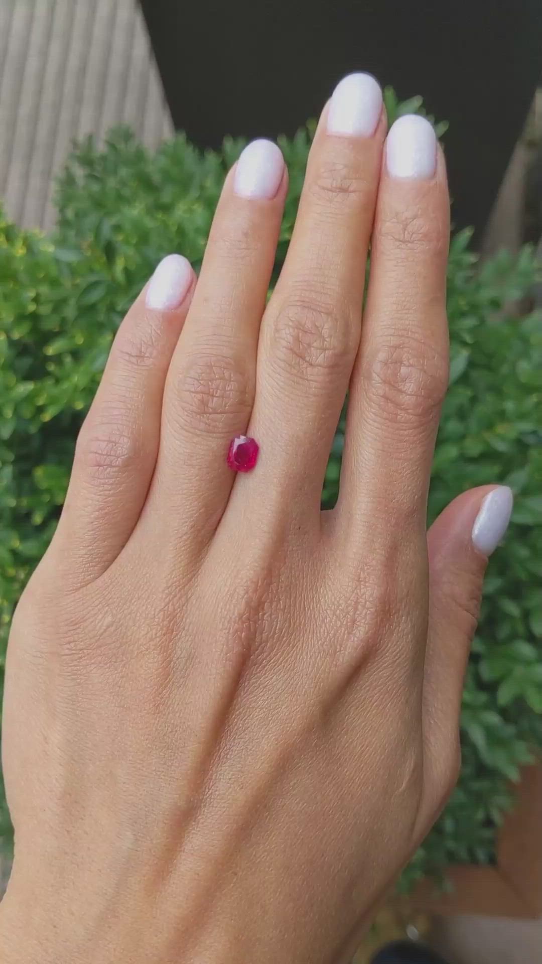 1.00 Ct. Ruby from Burma (Myanmar) Size Video