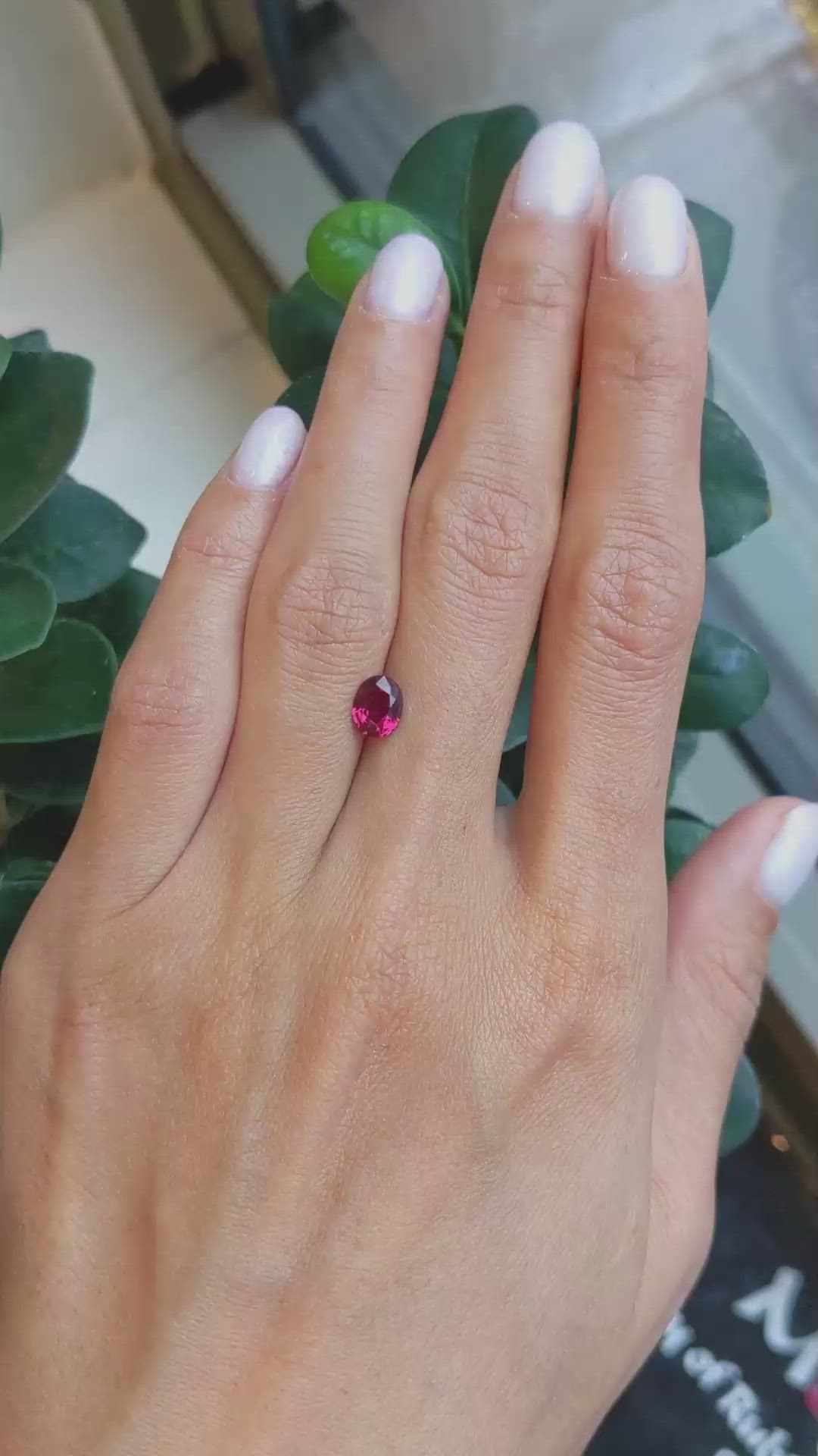 1.10 Ct. Ruby from Mozambique Size Video