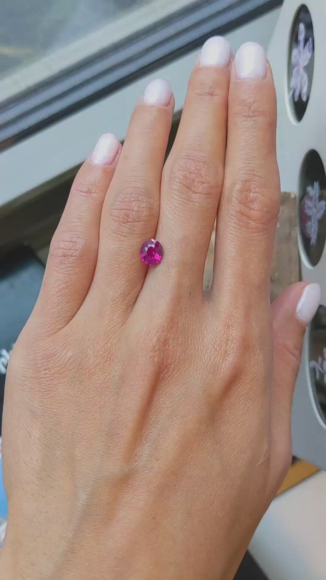 1.54 Ct. Ruby from Mozambique Size Video