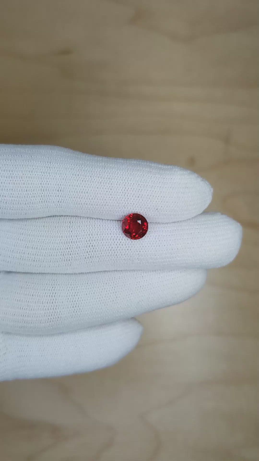 1.71 Ct. Ruby from Mozambique Size Video