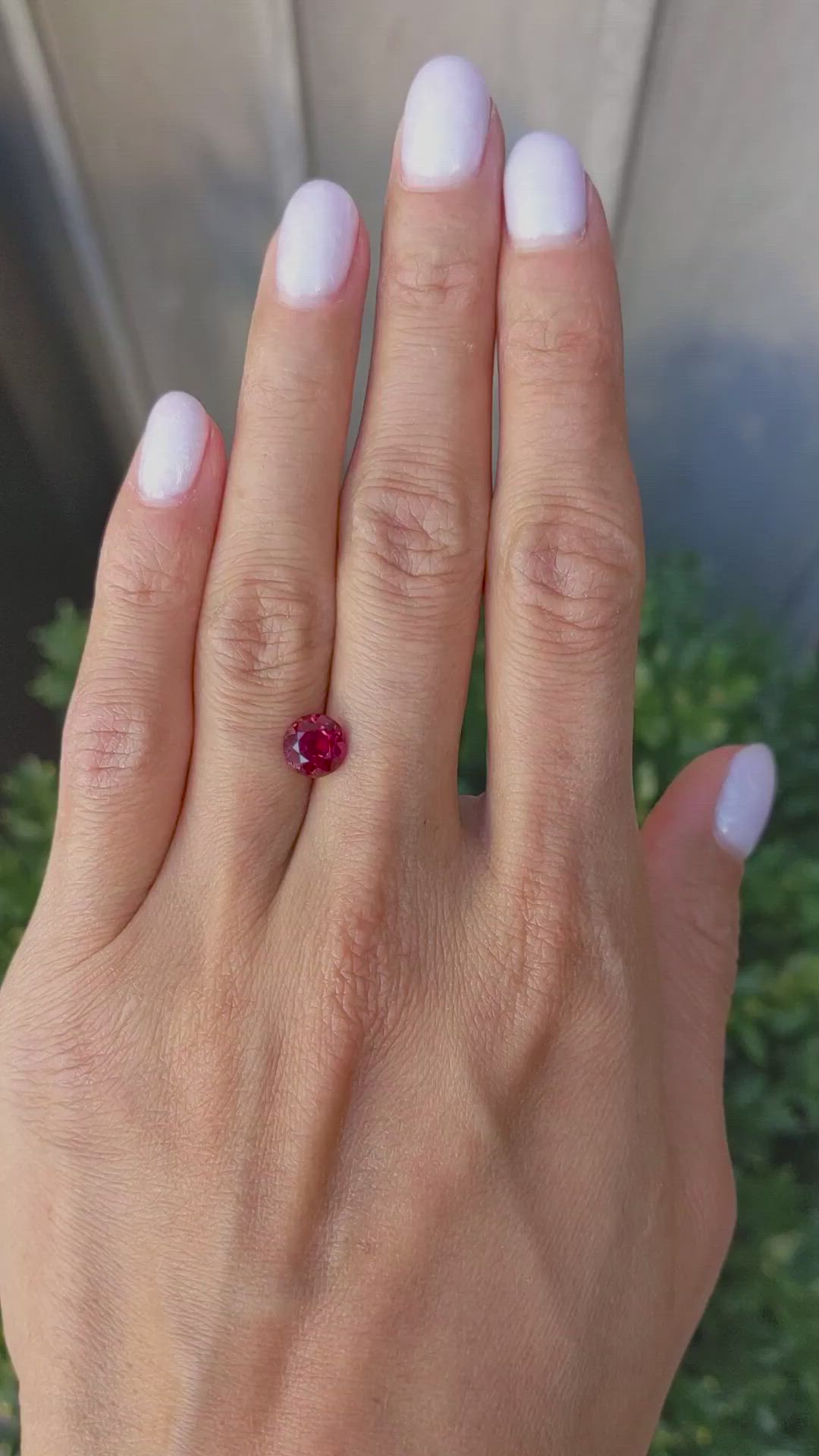 1.71 Ct. Ruby from Mozambique Size Video