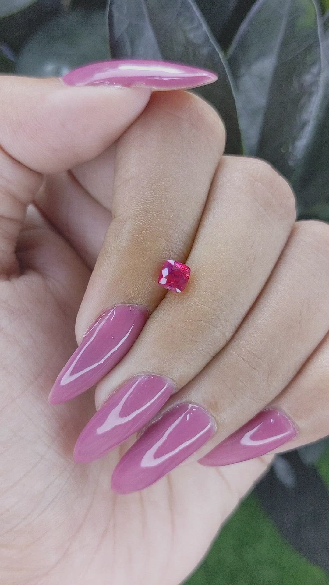 0.72 Ct. Ruby from Tanzania Size Video