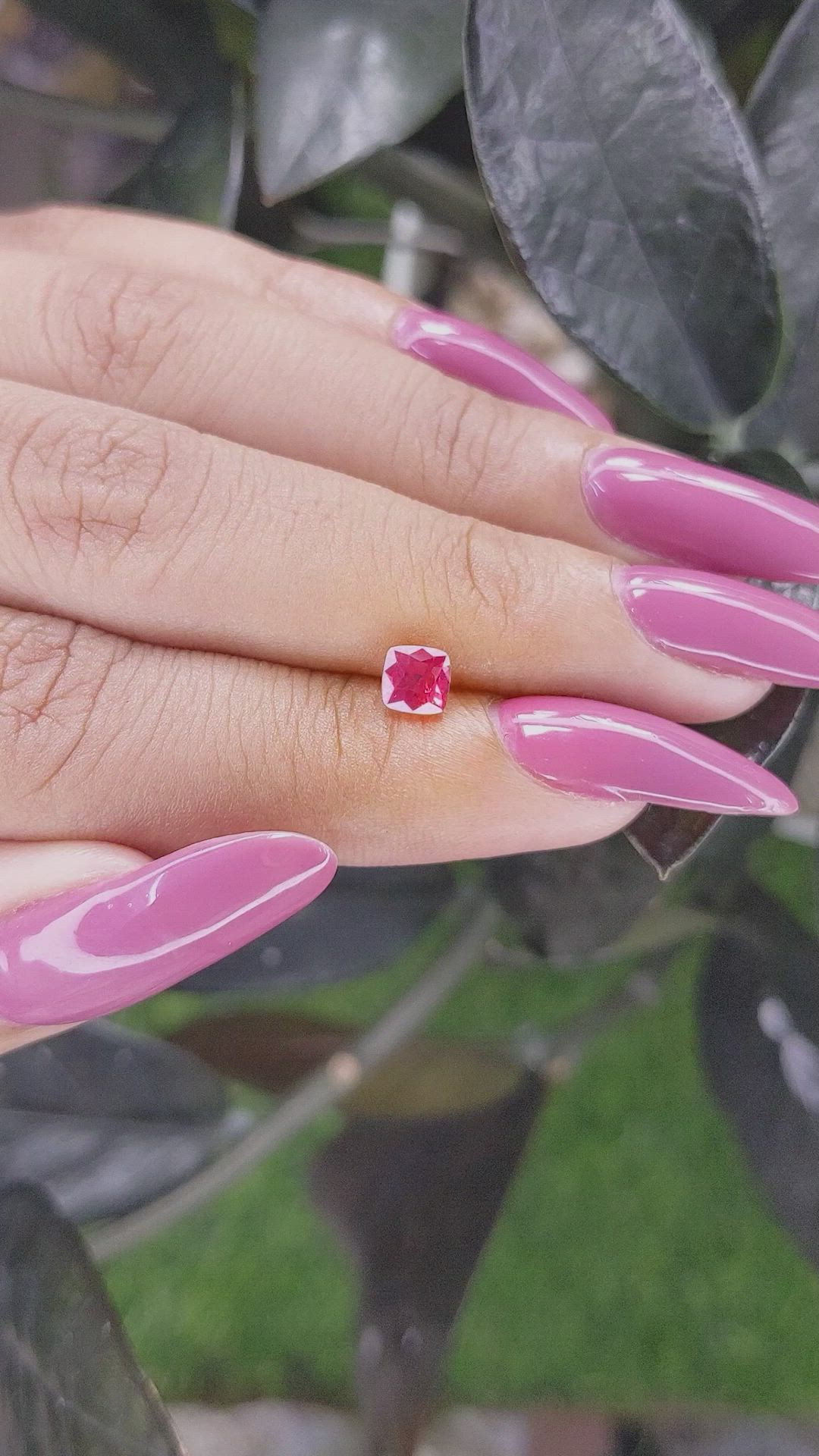 0.72 Ct. Ruby from Tanzania Size Video