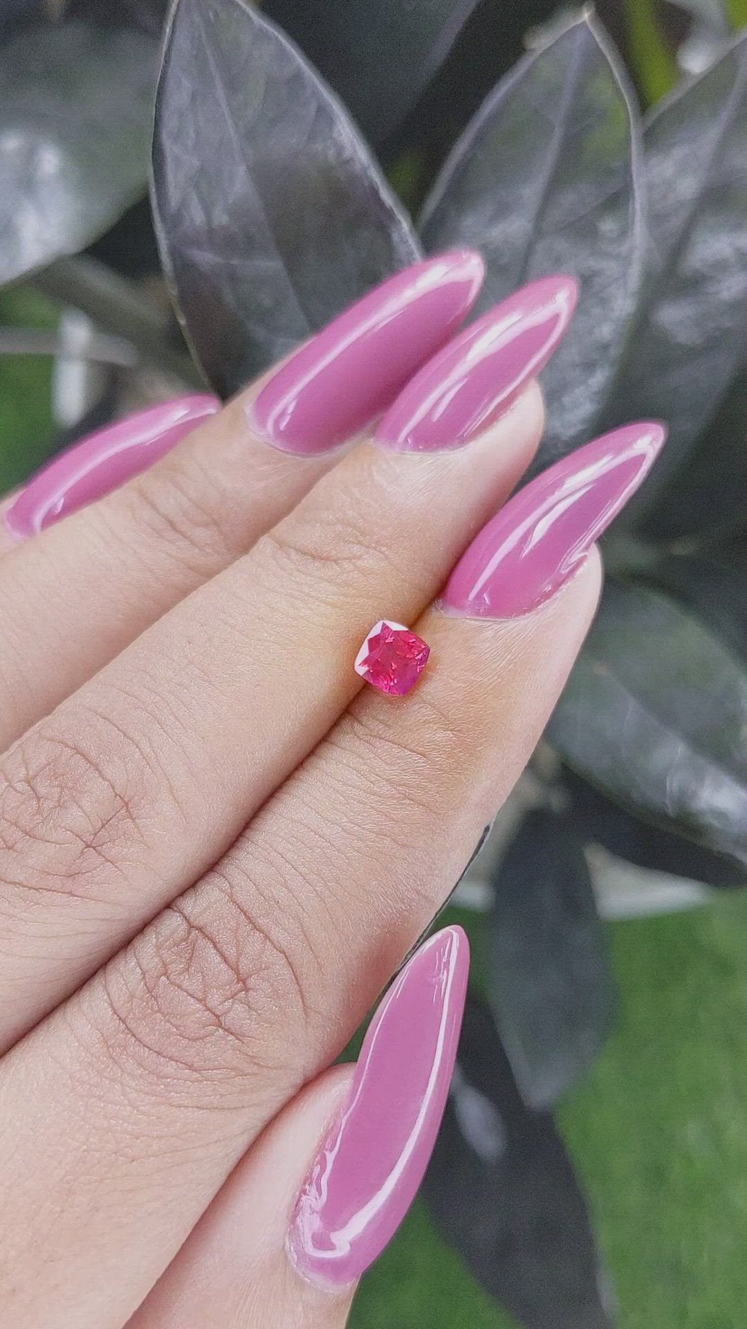 0.72 Ct. Ruby from Tanzania Size Video