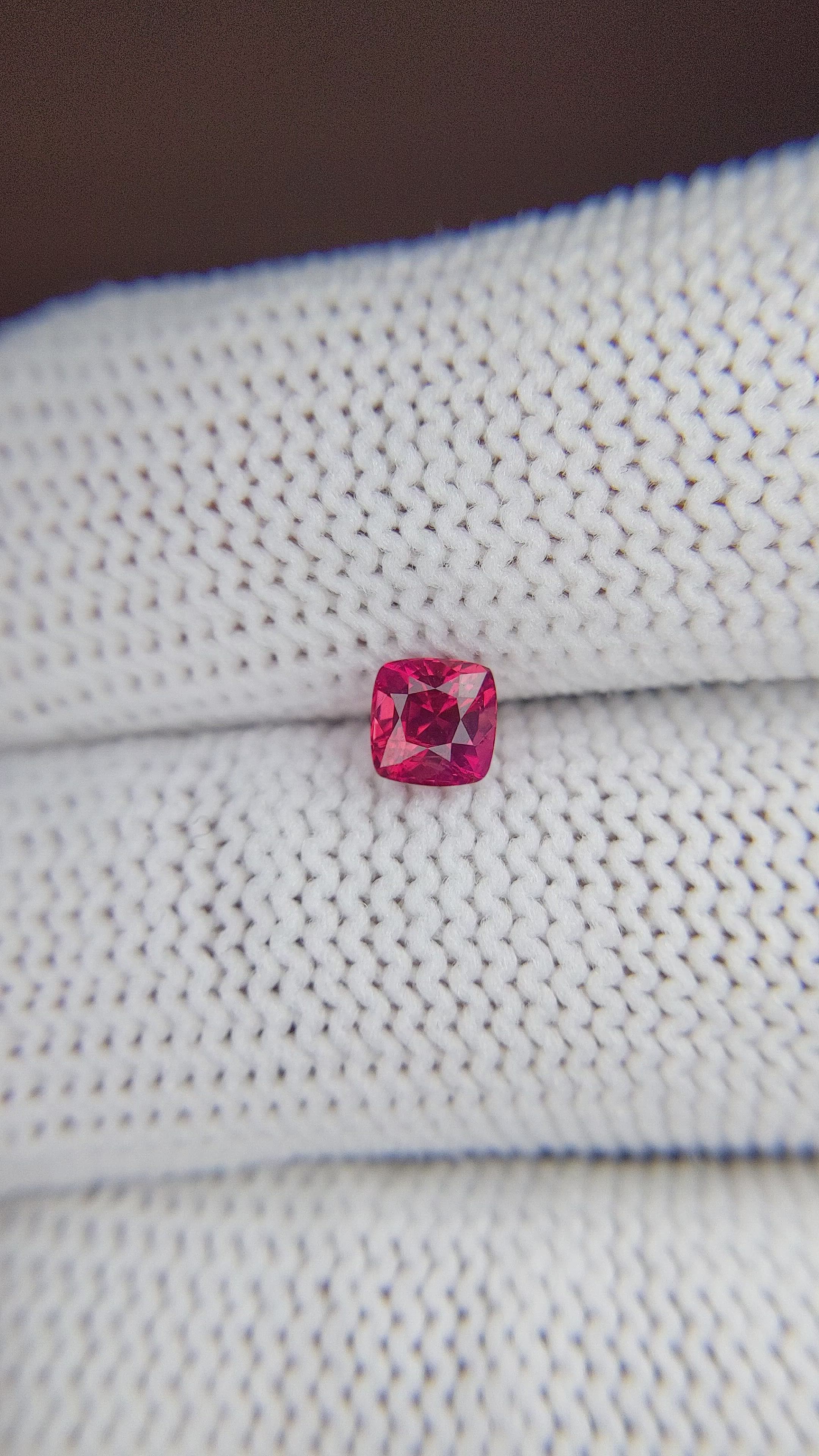 0.72 Ct. Ruby from Tanzania Size Video
