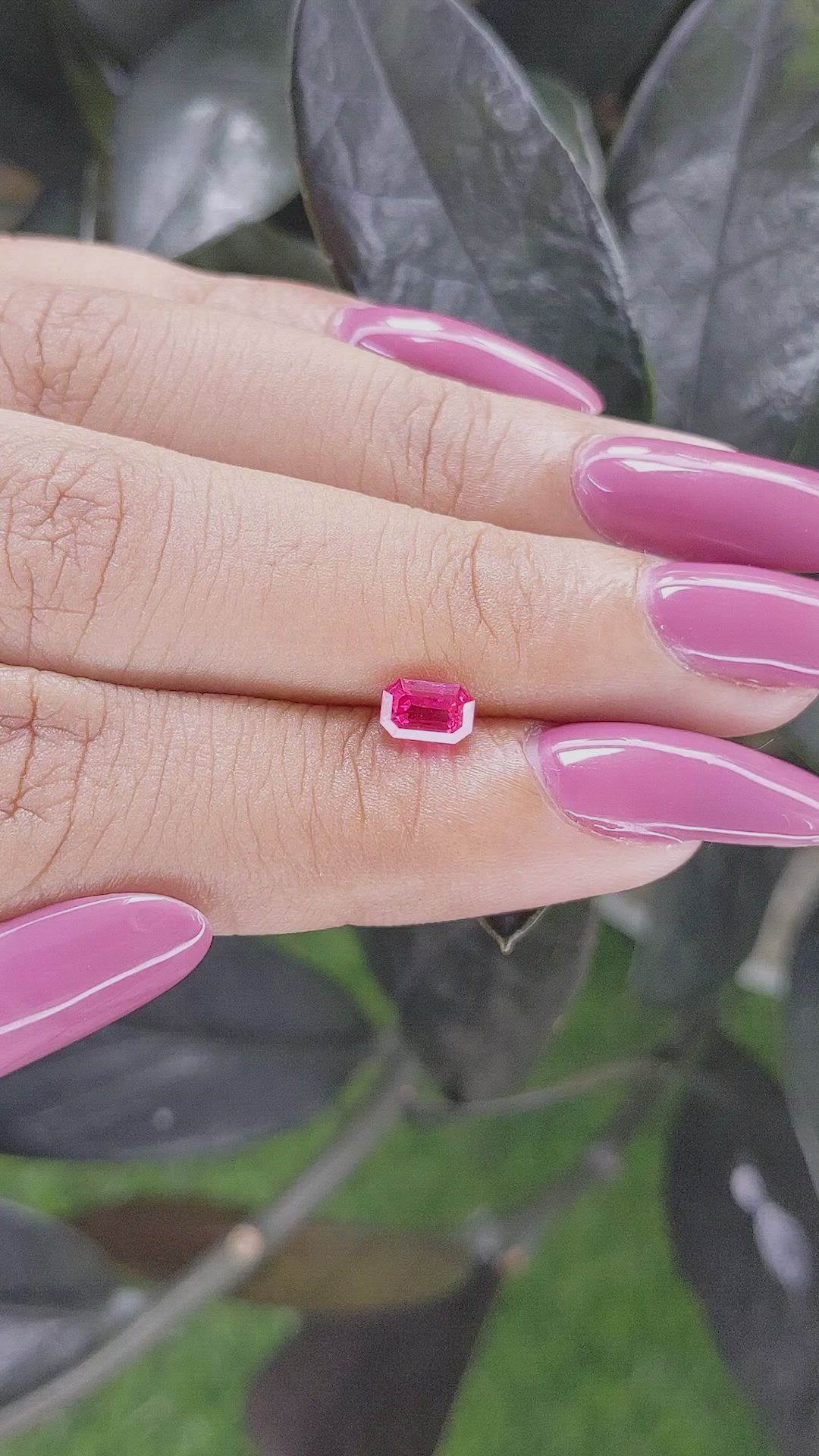 0.73 Ct. Ruby from Tanzania Size Video