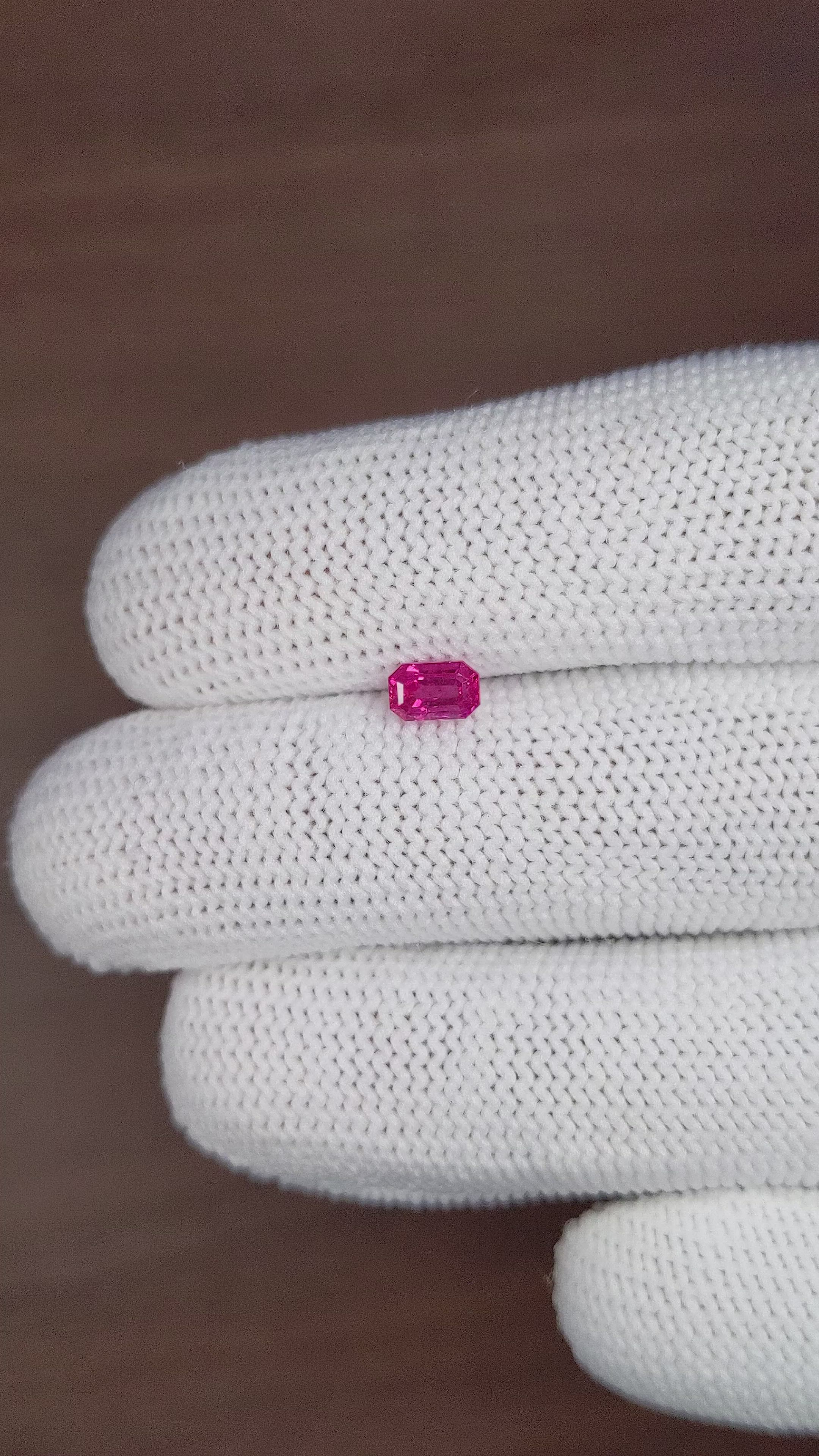 0.73 Ct. Ruby from Tanzania Size Video
