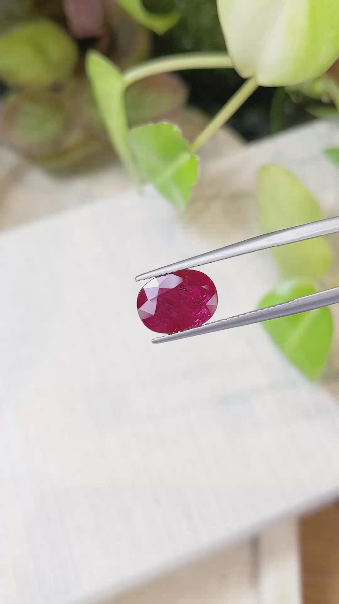 4.23 Ct. Ruby from Mozambique Size Video
